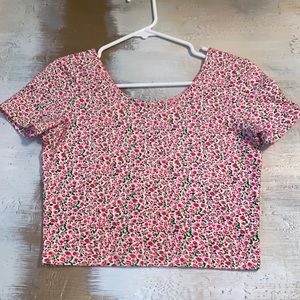 Rose patterned crop top!